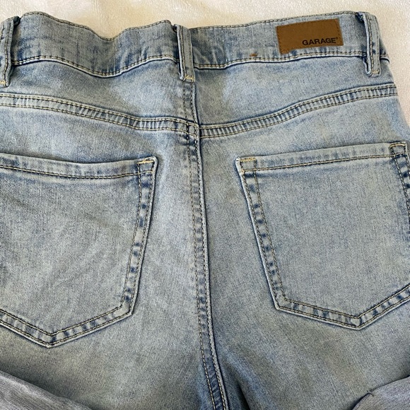 acid wash jean shorts - Picture 2 of 2
